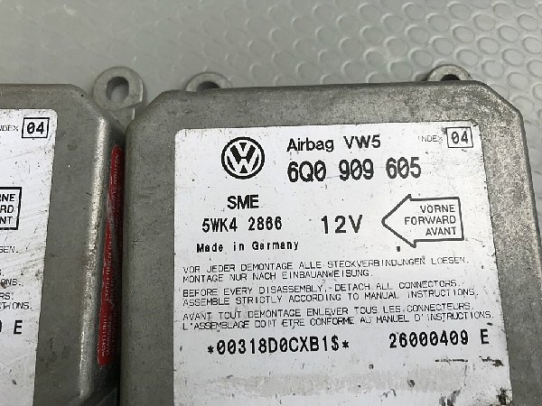  6Q0 909 605 VW Audi Škoda Řídící jednotka airbagu  Airbagová jednotka - 3