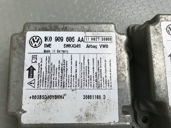 VW Audi Škoda Řídící jednotka airbagu   Řídící jednotka airbagu Škoda Octavia II.1Z - 2