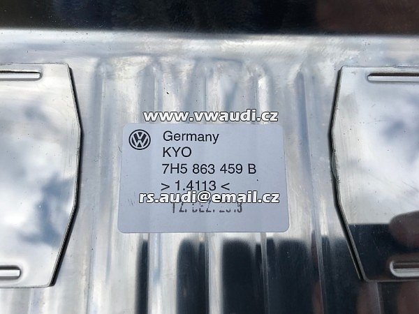 7H5  863 459 B VW T5 T6 Multivan / Camper California práh lišta do kufu nákladového prostoru  z nerezové oceli Originální ochranný chrom - 4