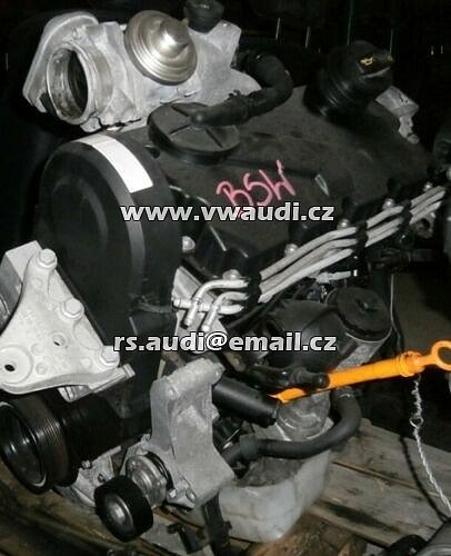 motor BSW 1.9 TDI 77 kW  VW AUDI ŠKODA motor 1.9 TDI 77 kW označení kod motoru BSW - 2