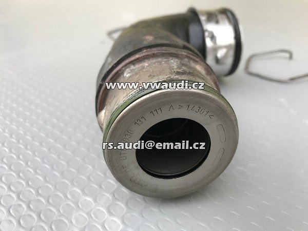 1T0 145 790B / 038 131 111A VW Hadice plnícího vzduchu tlaková trubka vedení stlačeného / nasávaného vzduchu turbo intercooler chladič turba - - 6