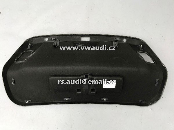 3AE 867 605 VW Passat 2.0 TDI B7 2012 3AA    panel zavazadloveho prostoru  3AE 867 605, vypln zadniho vika s vyrezem pro varovny trojuhelnik - 3