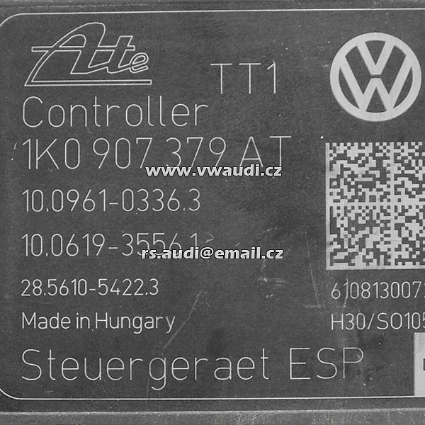 1K0 614 517CB 1K0 907 379 AT VW AUDI ABS / ESP Hydraulikblock ABS BLOK Čerpadlo pumpa jednotka - 2