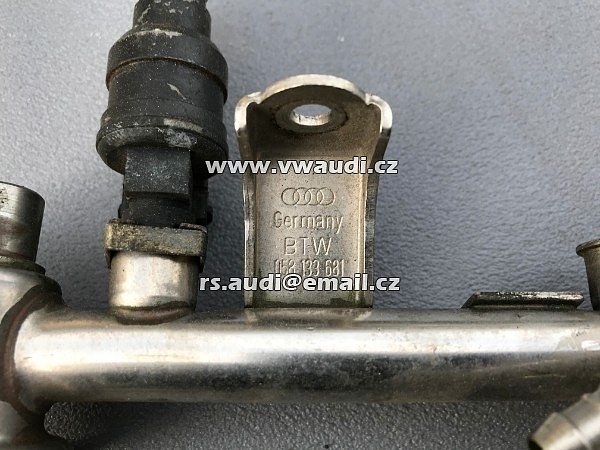  058 133 681 /  058 133 681 AUDI A4, A6, VW, 1.8, 97-01  Vstřikovací lišta k motoru 1,8 ADR  - 2