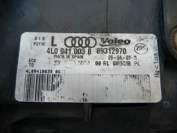 Světlomet xenon Audi Q7 4L0 941 003B - 5