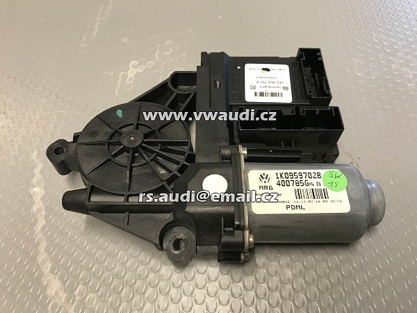 1T0 959 702B Golf 5  . Caddy , Touran 1T 2005 -  El. Motor stahování spouštění okna el.stahovačky  spolujezdce -  pravé přední dveře - 4