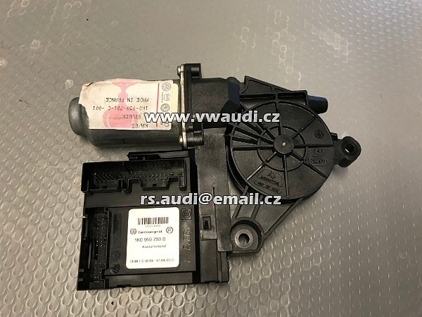 1K0 959 701C VW Golf 5  MK5 V Motor stahování okna řidiče   El. Motor stahování spouštění okna el.stahovačky LEVÉ DVEŘE PŘEDNÍ  - 2