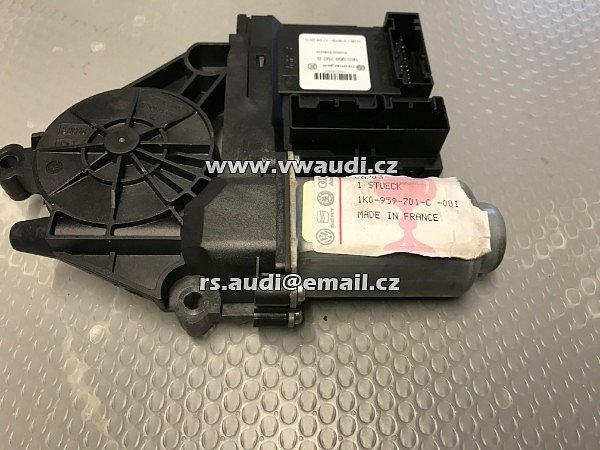 1K0 959 701C VW Golf 5  MK5 V Motor stahování okna řidiče   El. Motor stahování spouštění okna el.stahovačky LEVÉ DVEŘE PŘEDNÍ  - 4