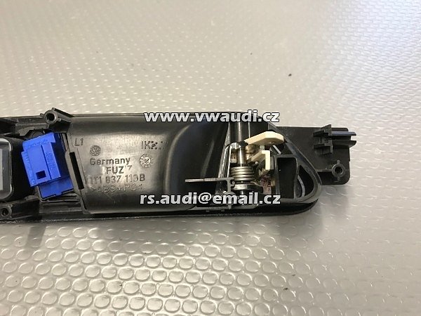  1T1 837 113B VW TOURAN MK1 klika dveří otvírání klička k řidiči levé dveře vnitří klika chromovaná - 2