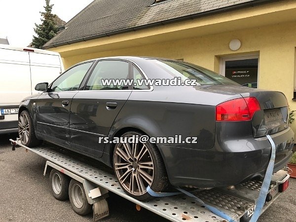 -AUDI A4 8E 2006 - 2007 NÁHRADNÍ DÍLY motor 2,0 L benzin ALT 96 kW - - barva LX7Z Audi LX7Z Delphingrau - 27