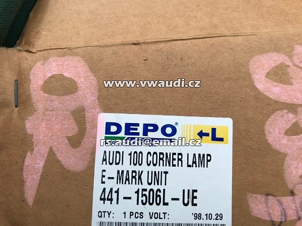  441 - 1506L-UE Blinkr blikač AUDI 100 CD C3 Doutník    směrové světlo přední levá stana - 3