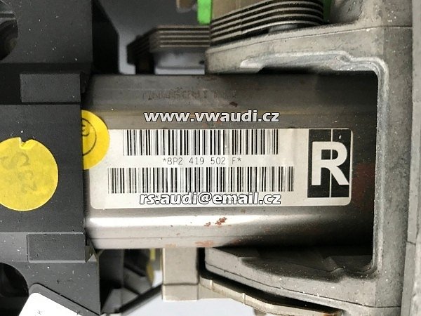 8P2 419 502 F  Audi A3 Sportback (2004 - 2012)  Sloupek řízení řídící tyč  volantová tyč + nastavení výšky volantu - 2