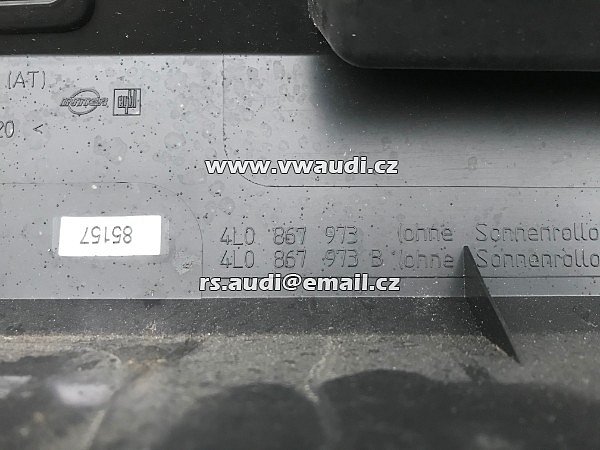 4L0 867 973 AUDI Q7 4L 2007 tapecírunk obložení plast zadních výklopných dveří  páte zadní dveře víko  tapecírung  dekl - 5