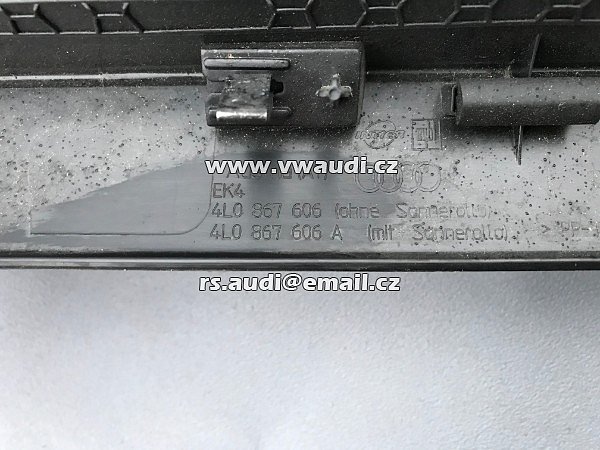 4L0 867 606  . 4L0 867 607 AUDI Q7 4L 2007 tapecírunk obložení plast zadních výklopných dveří oklo okna   páte zadní dveře víko  tapecírung  dekl - 2