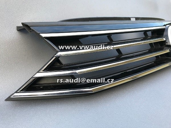 3G0 853 651 Passat B8 3G 3G0  Maska mřížka grill - přední maska do kapoty + znak chrom lišty - 5