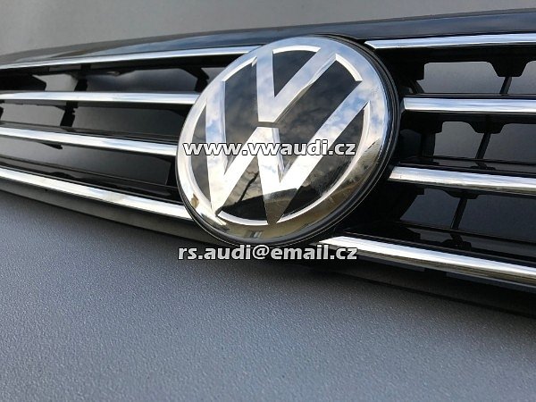 3G0 853 651 Passat B8 3G 3G0  Maska mřížka grill - přední maska do kapoty + znak chrom lišty - 6