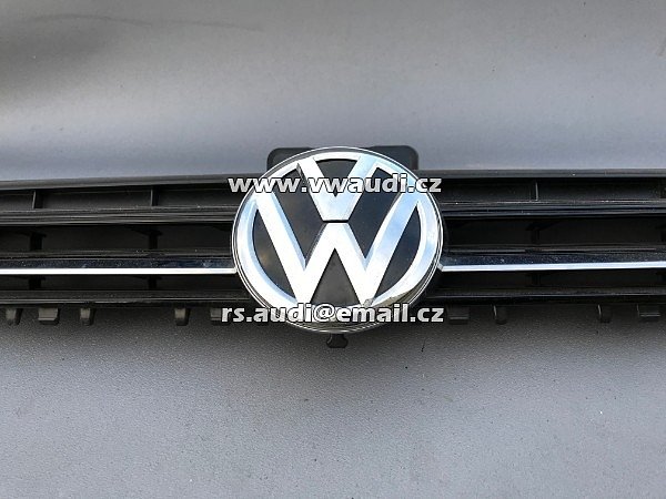 5K0 853 653  VW GOLF 6 mk6 VI Maska mřížka grill - přední maska do kapoty + znak chrom lišty - 3