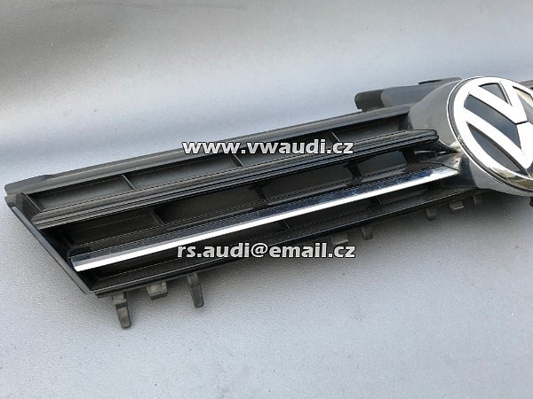 5K0 853 653  VW GOLF 6 mk6 VI Maska mřížka grill - přední maska do kapoty + znak chrom lišty - 4