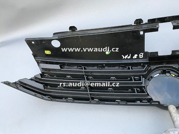 OE 3G0 853 651 VW Passat B8 3G 3G0 2015 -   Maska mřížka grill - přední maska do kapoty + znak chrom lišty - 5