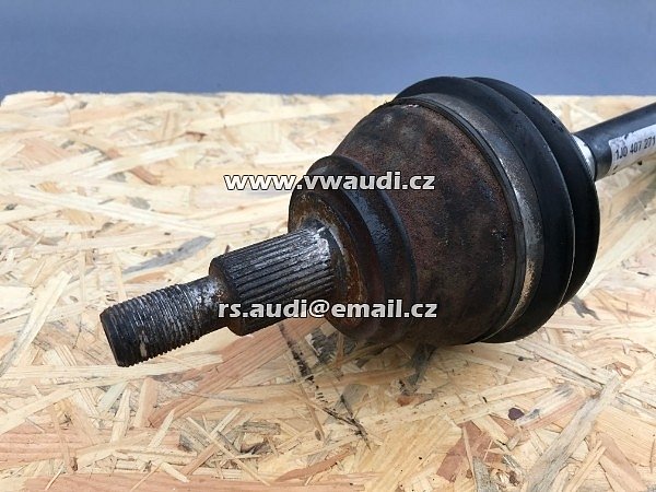 1J0 407 271FD VW Golf 4 Bora AUDI S3 A3 8L TT  Poloosa hnací hřídel prvovýroba  levá strana řidič Kloubový hřídel / kardan / - 2