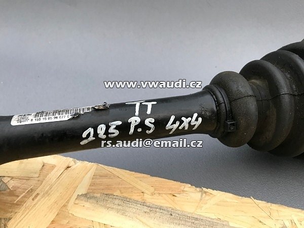1J0 407 271FD VW Golf 4 Bora AUDI S3 A3 8L TT  Poloosa hnací hřídel prvovýroba  levá strana řidič Kloubový hřídel / kardan / - 5