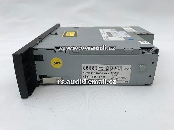 4L0 035 110 .  4L0 910 110  Audi Q7 4L CD Zásobník přehrávač měnič  - 3