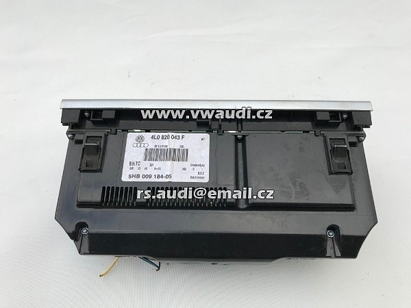 4L0 820 043 F Audi Q7 4L  2007    Klimatizační panel  ovládání tepleho vzduchu  klimatizace klimatronic AC topení klima  - 4