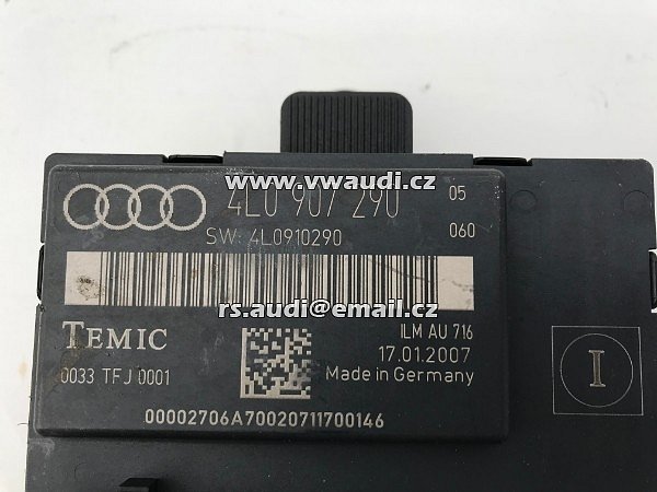 4L0 907 290  JEDNOTKA Audi Q7 4L  2007 Audi Q7 4L Gateway Temic  - 2