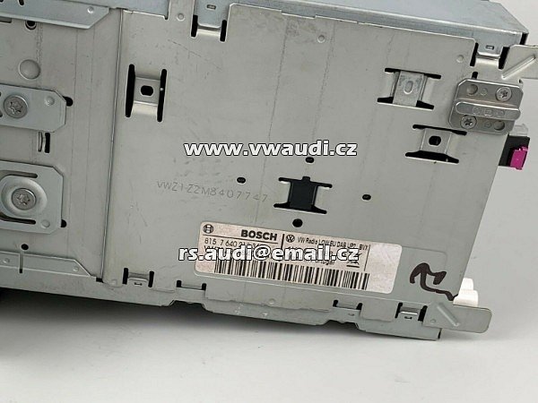 1K0 035 186AP Original VW rádio Rádio CD Radio Autoradio 1K0 035 186 AP + PIN Cod Golf 6 VI . 7 VII VW Radio RCD 310 - 6