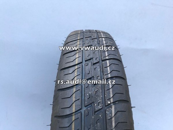  5Q0 601 027AR VW AUDI ŠKODA Rezerva 16&quot; . Rezervní kolo na dojetí - dojezdové kolo . disk ocelový + pneu . úzká rezerva - 7