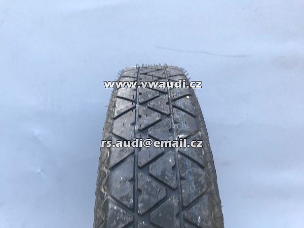 1K0 601 027B VW AUDI ŠKODA Rezerva 18&quot; . Rezervní kolo na dojetí - dojezdové kolo . disk ocelový + pneu . úzká rezerva - 7