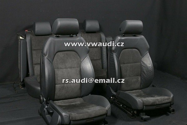 Audi A6 4F kožené sedačky kůže Alcantara sportovní sedadla sedadla kožená sedadla - 3