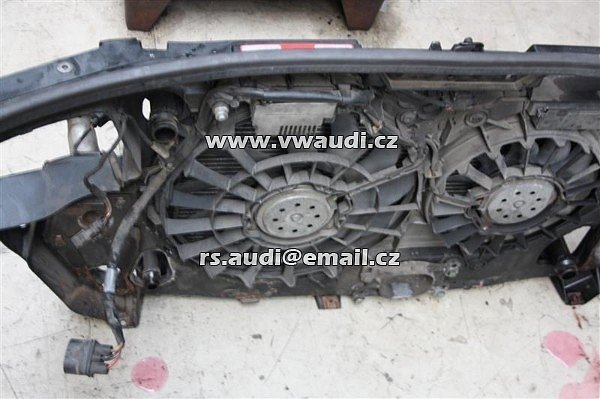 Přední čelo chladičová stěna + chladiče Audi A6 C5 4B   Chladič ventilátoru 3.0 ASN 6 válec  - 2
