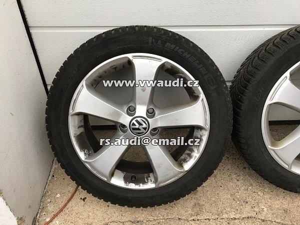 Al kola 17&quot; PASSAT CC  sada na zimu zimní pneu 205/50 R17  MICHELIN Alpin A4 - 2