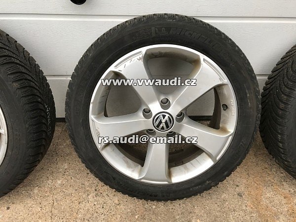 Al kola 17&quot; PASSAT CC  sada na zimu zimní pneu 205/50 R17  MICHELIN Alpin A4 - 4