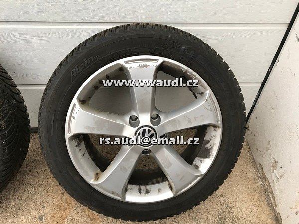 Al kola 17&quot; PASSAT CC  sada na zimu zimní pneu 205/50 R17  MICHELIN Alpin A4 - 5