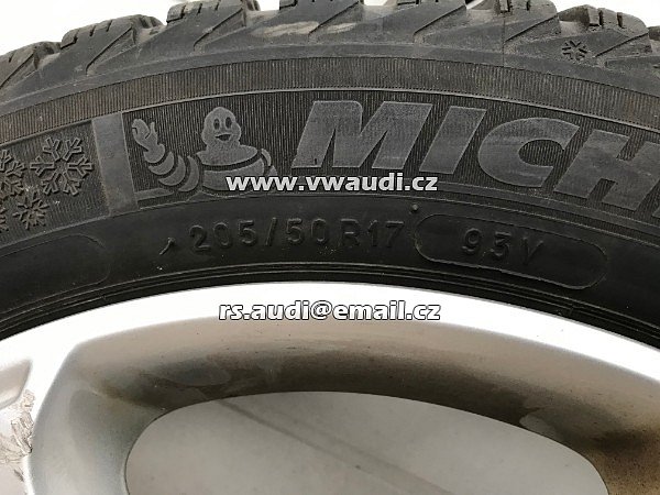 Al kola 17&quot; PASSAT CC  sada na zimu zimní pneu 205/50 R17  MICHELIN Alpin A4 - 10