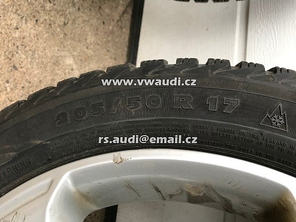 Al kola 17&quot; PASSAT CC  sada na zimu zimní pneu 205/50 R17  MICHELIN Alpin A4 - 11