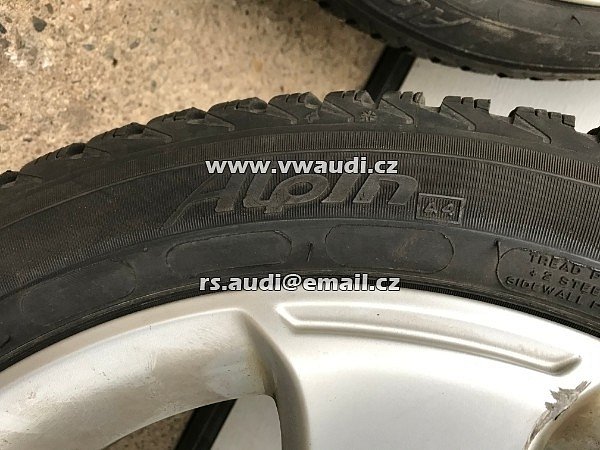 Al kola 17&quot; PASSAT CC  sada na zimu zimní pneu 205/50 R17  MICHELIN Alpin A4 - 12