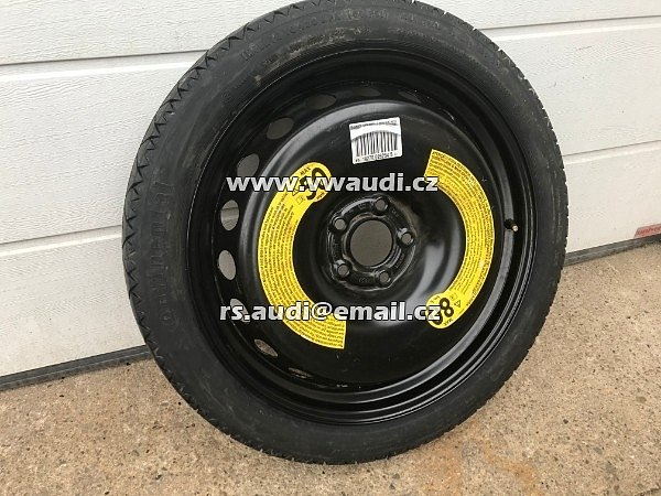 8W0601027C .  8W0 601 027C . 8WO 601 027C DOJEZDOVÉ KOLO Audi A4 8W B9 2017  125/70 R19  rozněr disku 4,00B X 19H2 ET 22   VW AUDI ŠKODA Rezerva 19 - 2