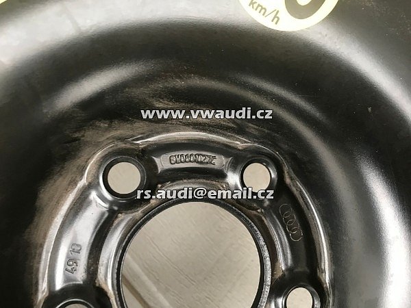 8W0601027C .  8W0 601 027C . 8WO 601 027C DOJEZDOVÉ KOLO Audi A4 8W B9 2017  125/70 R19  rozněr disku 4,00B X 19H2 ET 22   VW AUDI ŠKODA Rezerva 19 - 4