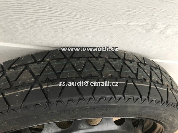 8W0601027C .  8W0 601 027C . 8WO 601 027C DOJEZDOVÉ KOLO Audi A4 8W B9 2017  125/70 R19  rozněr disku 4,00B X 19H2 ET 22   VW AUDI ŠKODA Rezerva 19 - 5