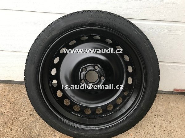 8W0601027C .  8W0 601 027C . 8WO 601 027C DOJEZDOVÉ KOLO Audi A4 8W B9 2017  125/70 R19  rozněr disku 4,00B X 19H2 ET 22   VW AUDI ŠKODA Rezerva 19 - 7