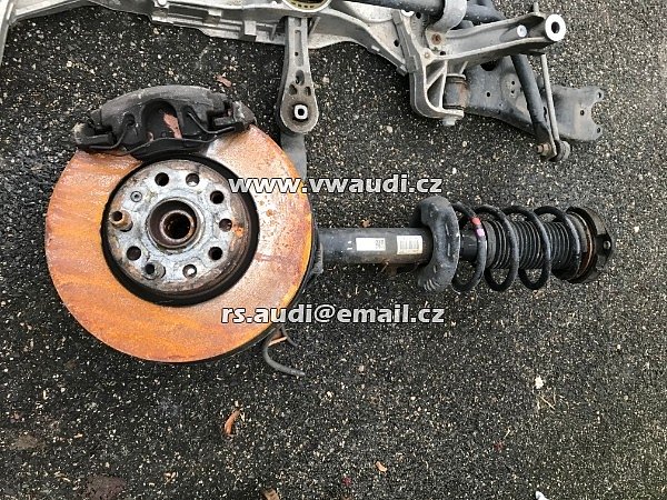 Golg 6 přední závěs  VW Golf 6 MK6 VI  3 + 5dvéř . karoserie přední závěs kola Mc. Person tlumič  - 3