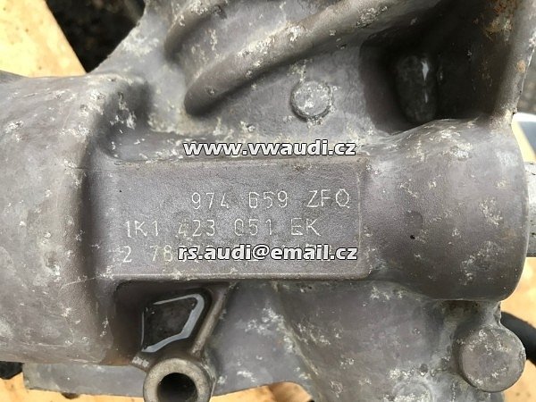 1K1 423 051 EK  Hřeben řízení.elektrické řízení - Golf 6 Hřeben řízení.elektrické řízení - Golf 6   Servomotor - hřeben -  1K1 423 051 EK  + jednotka el. 1K0 909 144M    .  1KO 909 144M - 4