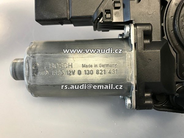 5K0 959 704D, 5K0959704D, 5k0 959 704d Golf 6 MK6 VI elekrická stahovačka okna motorek spouštění skla okna Pravé zadní dveře PZ   Motor spouštění okna  5K0959704D - Bosch -  0 130 821 431 - 4