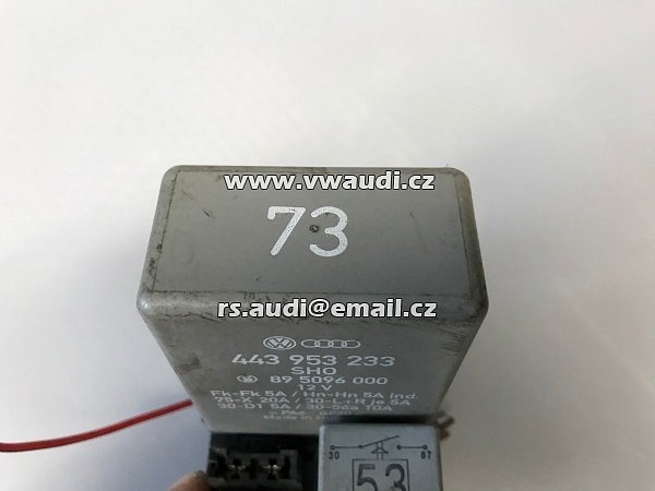  443 953 233  VW Audi relé relais číslo 73 - 2