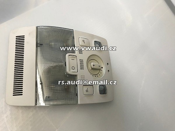  8E0 947 135 BK 8E0 947 135 BK 9NQ . 8EO 947 135BK Audi A4 8E vnitřní světlo na čtení lampa střešní okno Ovládaní šíbru  - 3