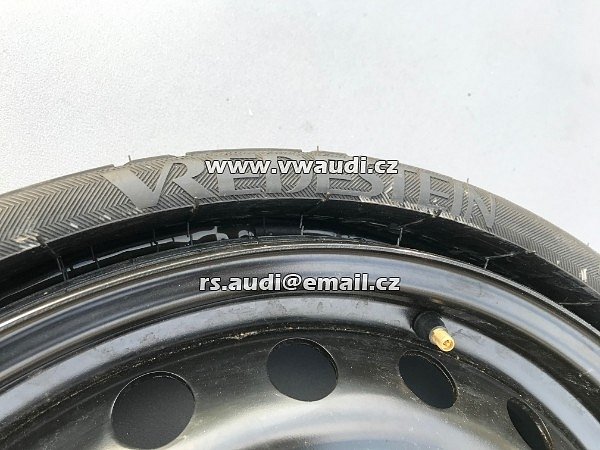 4KE 601 027  DOJEZDOVÉ KOLO Audi Q7 2019  Rezerva 19  &quot; . Rezervní kolo na dojetí - dojezdové kolo . disk ocelový + pneu .  - 6