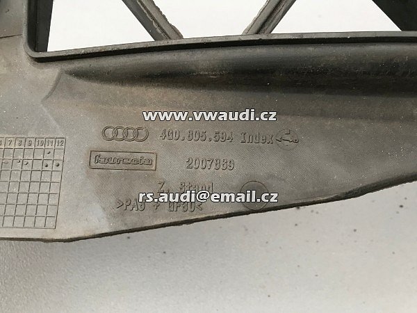  4G0 805 594, 4G0805594,  4g0 805 594  Audi A6 4G C7 2012  A7 C7  Chladičová stěna, vedení vzduchu - Přední čelo chladičovka .  - 5